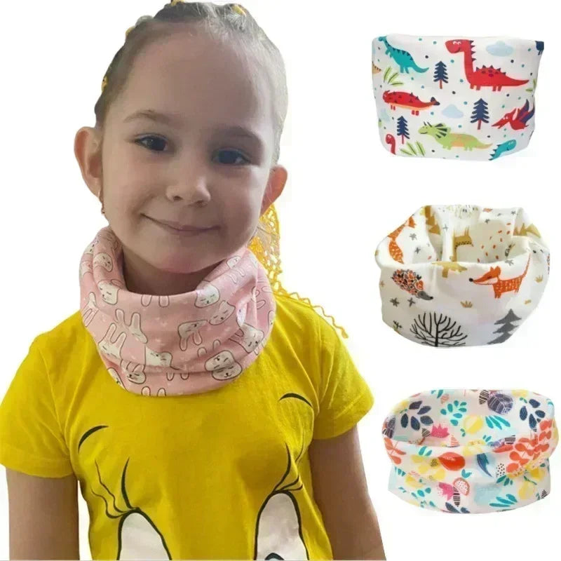 New Muffler Baby Autumn Child Neck Gaiter 100% Cotton Baby Scarf Winter Girl Scarf Kids Collar Children Scarf Boy Neckerchief