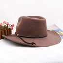 wool cowboy hats men hat felt male fedora with knot  felt hat for summer jazz disco hat for men black fedora hat  wool  hat