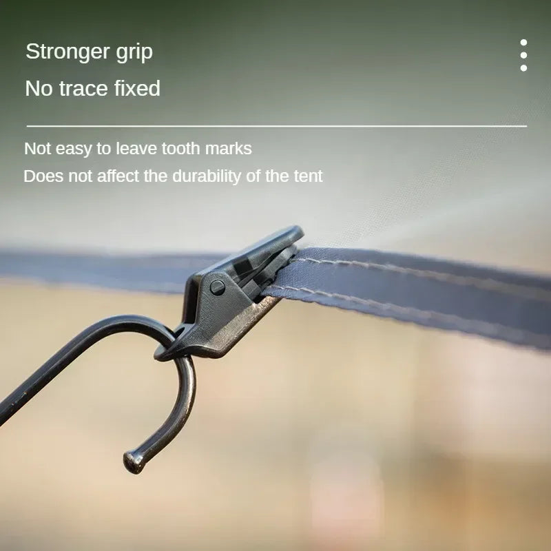 10Pcs Windproof Clamp Set Survival Grommet Tent Clips Buckle Awning Tarp Fixed Outdoor Camping Tent Accessories Plastic Hook