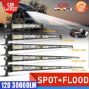 CO LIGHT Super Slim 12V 24V Off Road LED Bar Spot Flood Combo LED Light Bar/Work Light 30000LM for Truck Boat 4x4 SUV Car Barra