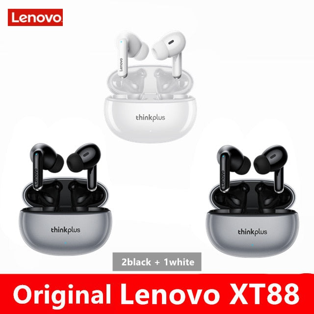 NEW Original Lenovo XT88 TWS Wireless Earphone Bluetooth 5.3 Dual Stereo Noise Reduction Bass Touch Control Long Standby headset