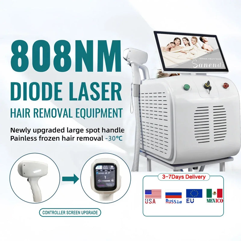 Diode Laser Hair Removal Professional Machine The new upgrade 3000W Permanent depilation machine hair removal for salon