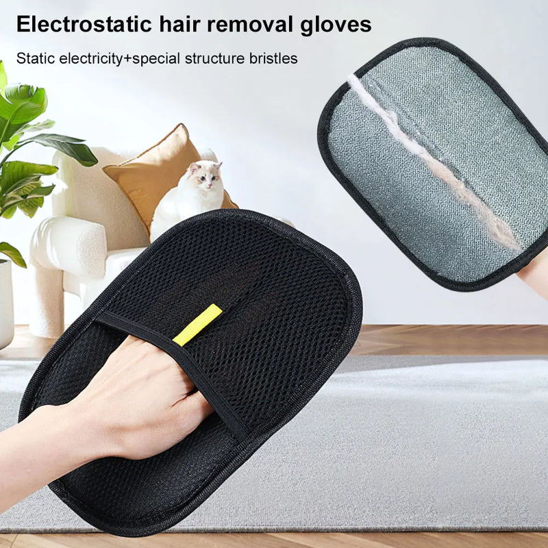Pet Hair Remover Mitt Pet Hair Remover Gloves Deshedding Brush Glove for Cats and Dogs
