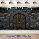 Middle Ages Armored Knight Theme Children's Birthday Party Decoration Supplies Disposable Backdrop Plate Banner Baby Shower Gift