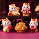 1PC 2026 New Year Figurines Miniatures Cartoon Lucky Horse Micro Landscape Ornaments Home Desk Decorations Room Decor Gift