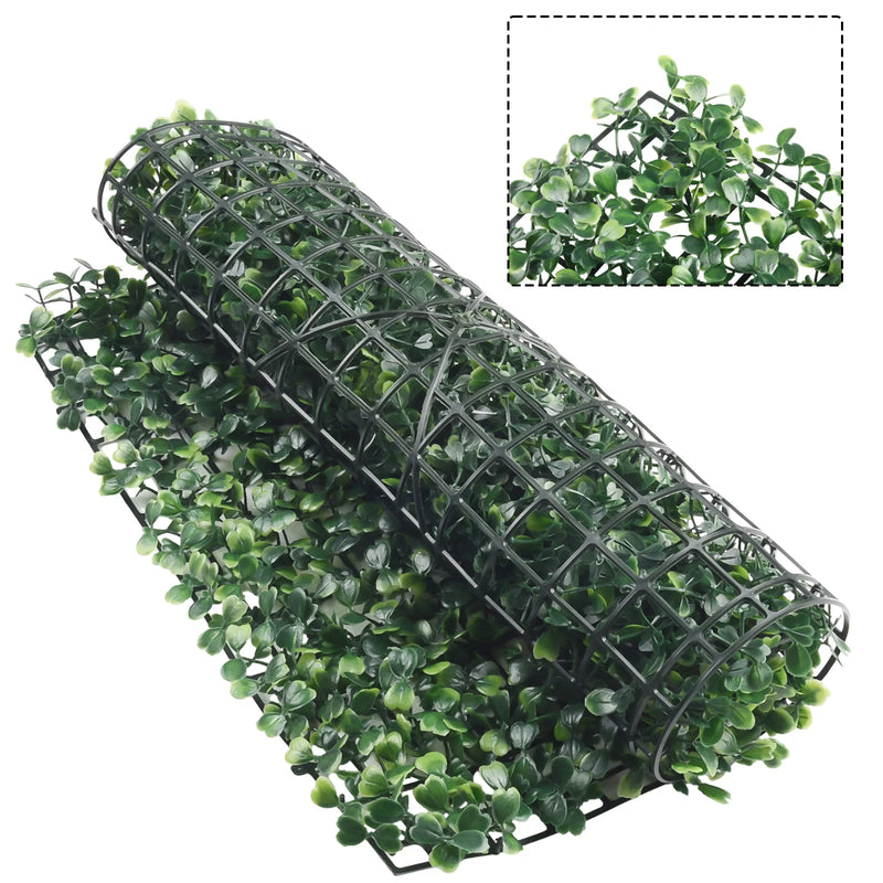 Artificial Plant Walls Foliage Hedge Grass Mat Greenery Panels Fence 40x60cm Landscape Simulation Lawn Green Plants