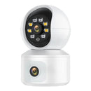 6MP WiFi IP Camera Dual Lens Dual Screen Baby Monitor Home Security Camera PTZ Auto Tracking CCTV Video Surveillance ICsee