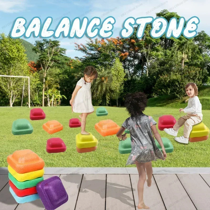 Hot 3 New Children's Balance Training Foam Pedals Sensory Aids Outdoor Games Stacking Stones Balance Exercise Baby Toys Gifts