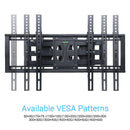 Corner TV Wall Mount Tilt and Swivel TV Bracket Full Motion TV Mount Holders for 32-65 inch LCD LED Plasma Flat Screens