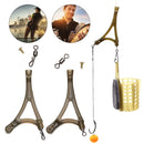 10Pcs Carp Fishing Tackle Anti Tangle System For Method Feeder Cage Carp Rigs Tool Side Bends Swivel Fish Supplies Equipment