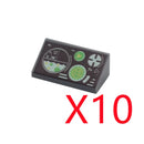 MOC City Building Blocks Character Accessories Mini Brick Audio Computer Brick Control Center Radar Keyboard Pattern Toy K037