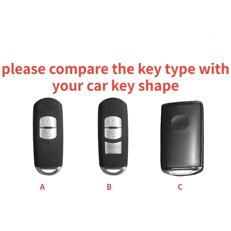 TPU Car Remote Key Case Cover Fob for Mazda 2 3 6 Atenza Axela Demio CX-5 CX5 CX-3 CX7 CX-9 2015 2016 2017 2018 2019 Keychain