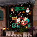 2025 New year Merry Christmas wall Window Stickers Elk Santa Claus Window Clings Decal Christmas Decoration For Home Navidad