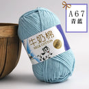 2Pcs Milk Cotton Knitting Yarn Soft Warm Yarn for Hand Knitting Worsted Crochet Threads Wool Line for Handmade