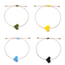 AMIU Handmade Heart Shape Bracelet Love Lucky Braided Rope Bohemian Fashion Jewelry For Women Bracelets As Gift