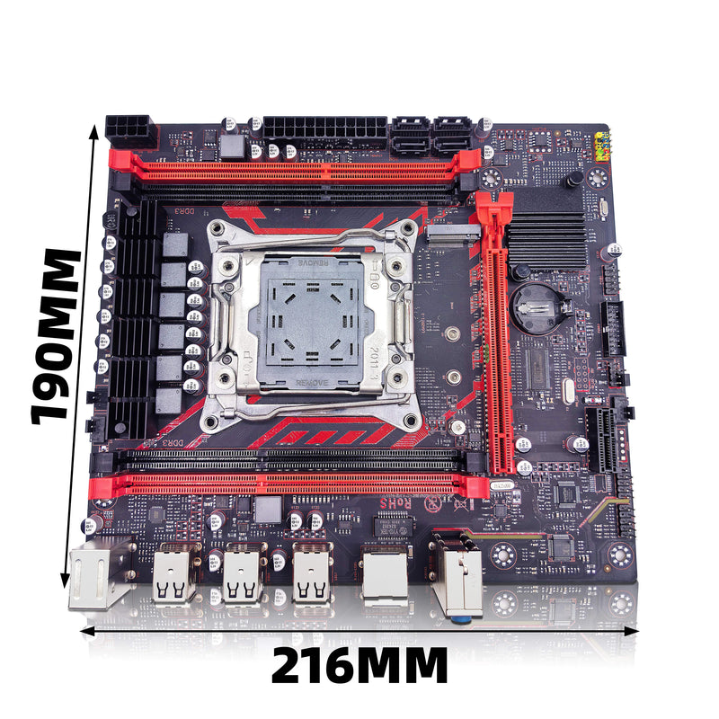 X99-8D3 ZSUS Motherboard Set Kit With Intel LGA2011-3 Xeon E5 2673 V3 CPU DDR3 1*16GB 1600MHZ ECC RAM Memory NVME M.2 SATA