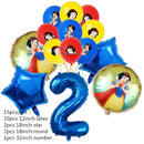 Snow White Birthday Party Set Cup Plate Napkins Tablecloth Cake Topper Balloons Disposable Tableware Baby Shower Supplies