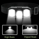 Super Bright Waterproof LED Head Torch Headlight USB Rechargeable Headlamp NEW