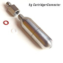Refillable Co2 Cartridge Fast Charging for 8g 12g 16g Recycle Cylinder Riding Cycling Fill Fitting Disconnect Inflation Adapter