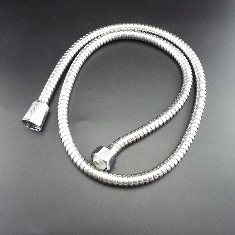 Flexible Shower Hose Tube Stainless Steel 1.2m/1.5/2m Long for home Bathroom Shower Water Hose Extension Plumbing Pipe Pulling