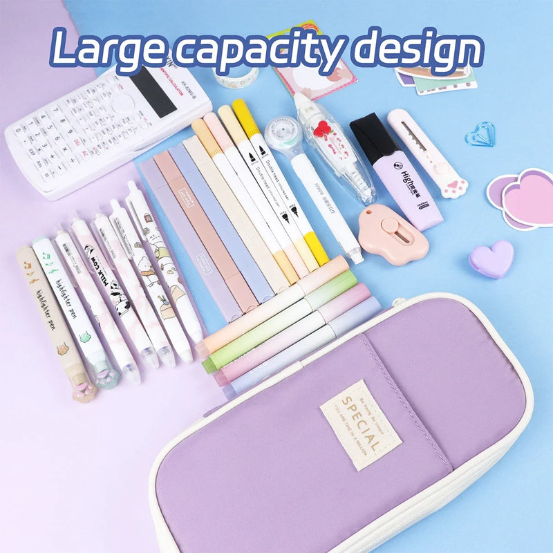 Kawaii Pencil Case Large-capacity Pencil Case Pencil Case Girl Gift Wallet Student School Stationery School Supplies