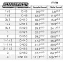 Brass Hose Fitting 6/8/10/12/14/16/19mm Barb Tail 1/8" 1/4" 3/8" 1/2" 3/4" 1" BSP Female Thread Copper Connector Coupler Adapter
