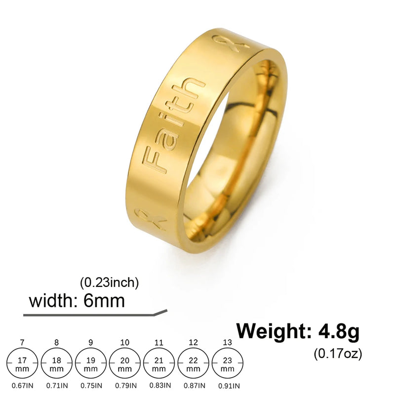 Jeshayuan Christmas Gift John 3:16 Ring For God So Love The World Bible Verse Ring Christian Jewelry Meaningful Gift