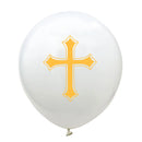 Balloon Easter Bless Cross Easter Balloons Party Easter Decoration Ballon Baptism Forked Holy Communion Favors Christen Decotion