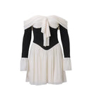 Elegant Party Dresses for Women 2023 Short Flare Sleeve A-line Dress Slim Casual Pleated Dress Birthday New in Women Clothing