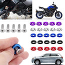 20PCS Aluminum Fender Bumper Washers M6x20mm CNC Billet Bolt Engine Dress Up Kits (Blue) Car Accessiores