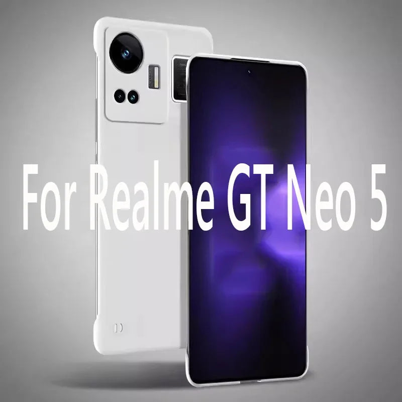 Frameless Slim Skin Matte Hard PC Back Cover Case On For Realme GT NEO 5 NEO5 SE GT5 5G ShockProof Fundas Coque