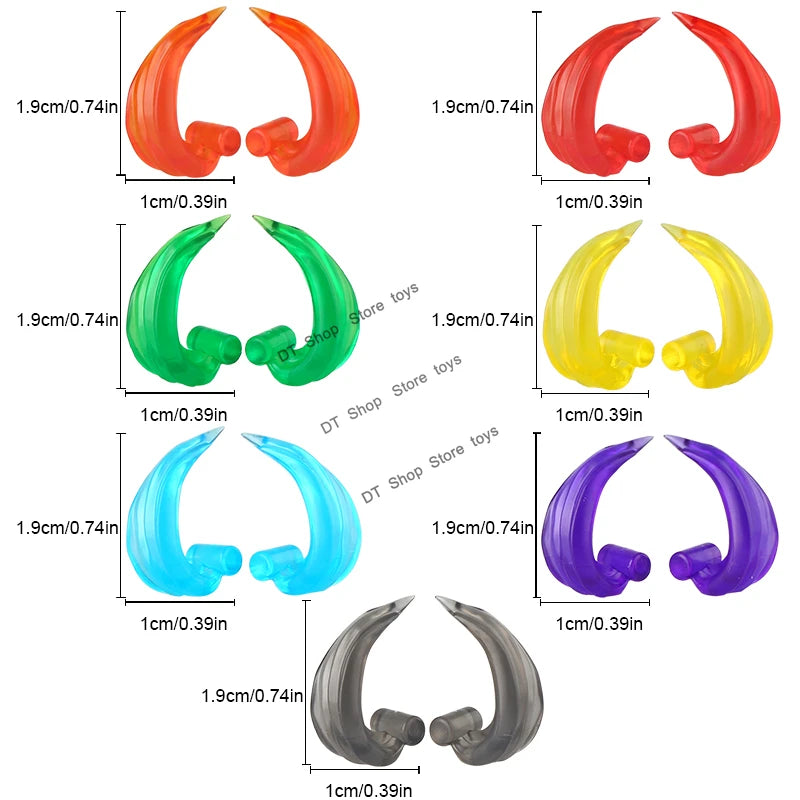 5PCS Cartoon Special Effects Pieces Arm Fist Wind Lightning Leg Flames Weapons Accessories Assemble Scene Bricks Kids for Toys