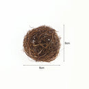 8-20cm Nature Rattan Bird Nest Easter Egg Decoration Prop Artificial Nest for Easter Party Home Garden Decoration DIY Craft