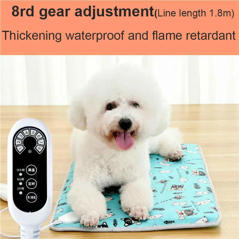 Pet electric blanket waterproof and bite-resistant electric heating pad Warm pad scratch and leakage proof  for dogs and cats