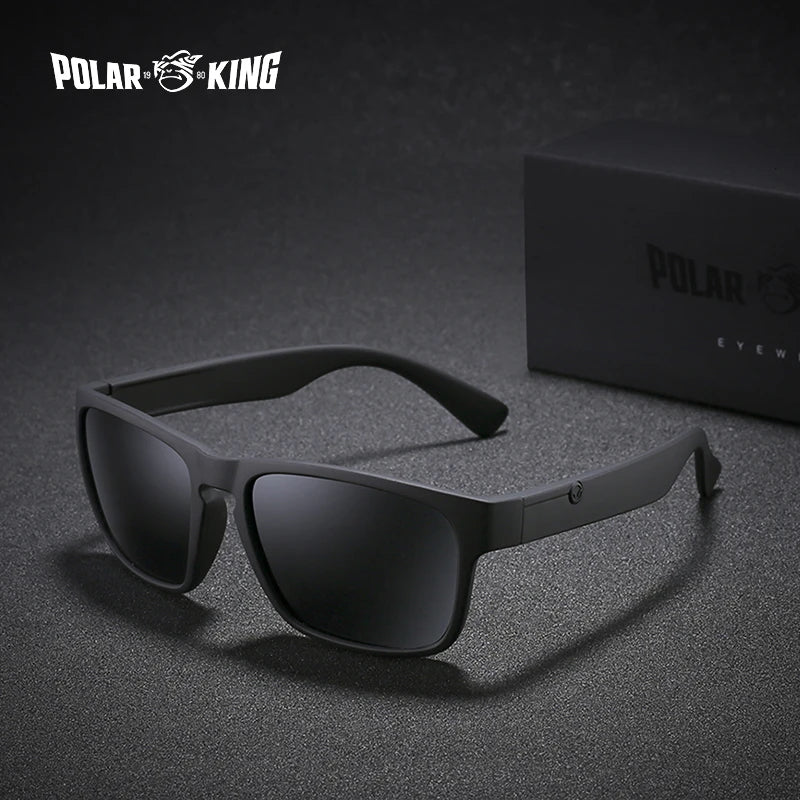 POLARKING Brand Polarized Sunglasses For Men Plastic Oculos de sol Men's Fashion Square Driving Eyewear Travel Sun Glass