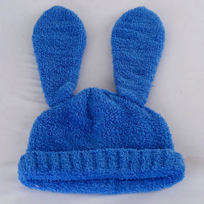 Winter Thicken Lambhair ski mask beanie hat for women adventure time Balaclava Spicy Girl Style Hat 3D Rabbit Ear Girlfriend hat