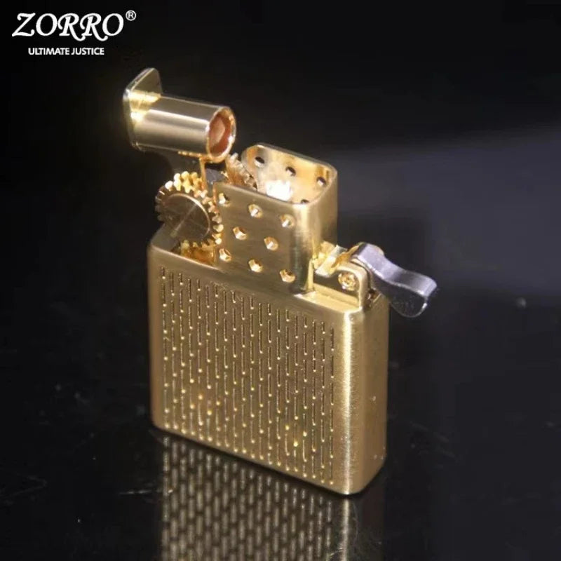 ZORRO Kerosene Lighter Inner Insert Parts Gas/Oil Flint Grinding Wheel Brass White Steel Cigarettes Lighters Repalce 912 915 902