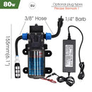 3M-25M 3/8”PE Hose Misting System DIY Adjustable Orange Nozzle Spray Cooling Kit for Greenhouse Garden Plants Fogging Watering