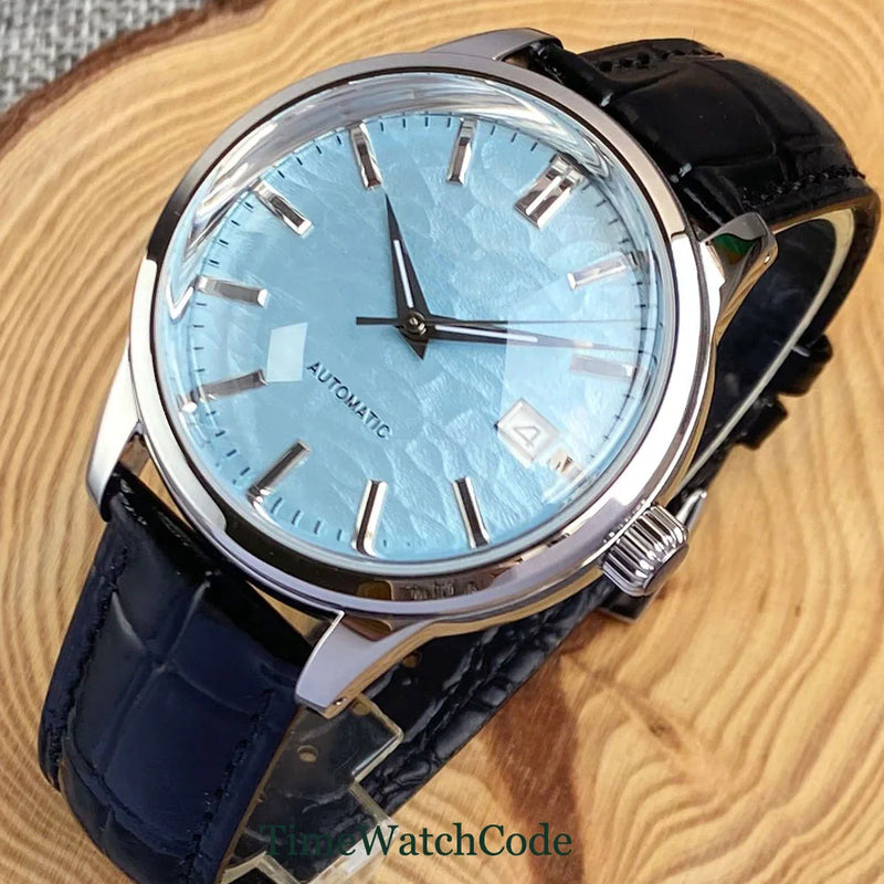 Tandorio Automatic Watch for Men Auto Date NH35A Movement 10ATM Water Resistance 40mm Double Bow Domed Sapphire Crystal