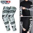 1Pair Sports Cooling Cycling Arm Sleeves Anti-UV Protection Elastic Arm Cover for Driving Running Basketball Football Golf
