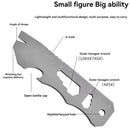 8 IN 1 MINI TC4 Titanium Alloy Crowbar Bottle Opener Graduated scale Hexagon Wrench EDC Outdoor Tools Multifunction Camping Gear