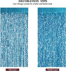 Tinsel Foil Fringe Curtain Red Gold Foil Fringe Backdrop Wall Curtains for Baby Shower Wedding Ocean Christmas Party Decorations