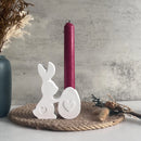 Diy Rabbit Candlestick Silicone Mold Easter Bunny Aroma Candle Holder Mold Plaster Drip Ornament Mold For Home Decor Easter Gift