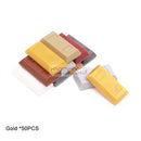 Marumine 50PCS Tile Special 1x2 Ingot Bar Gold Money Pirate MOC Brick Part 99563 Assembles Particles Building Blocks Accessories