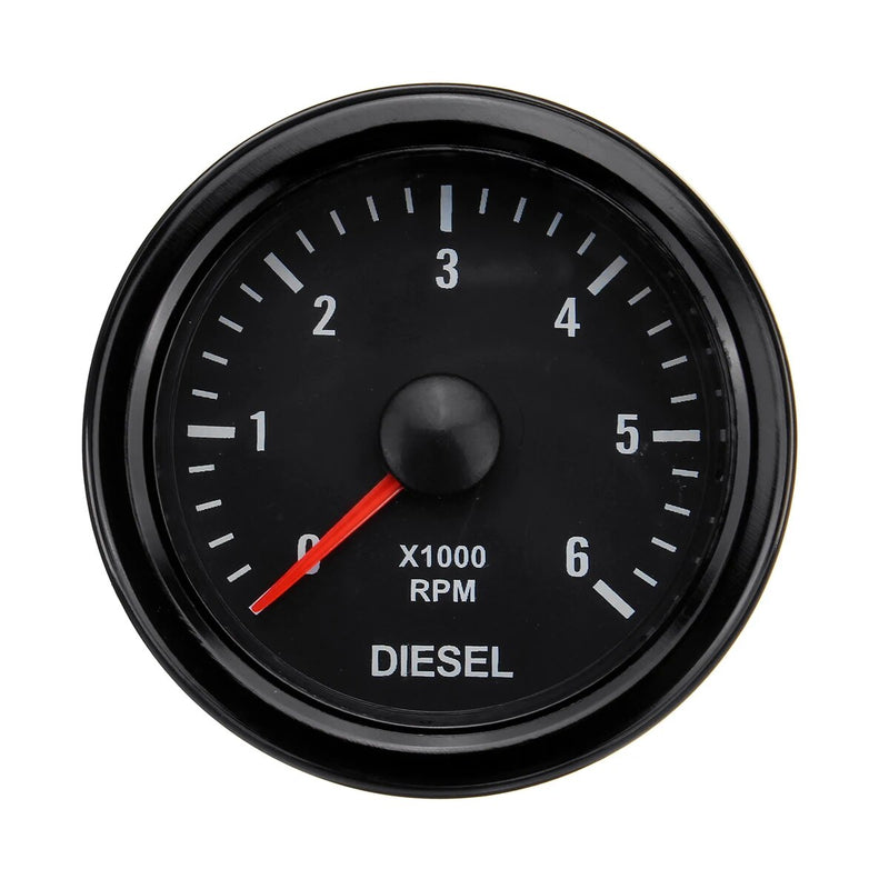 52mm 0-6000 RPM (On Dash) White Electrical Tachometer Gauge For Diesel Motor Engine Electrical Tachometer Gauge Car Accessories