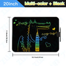 12/15/20Inch LCD Drawing Board Writing Tablet Digit Magic Blackboard Art Tools Painting Learning & Education Toys for Kids Gifts
