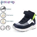 Boys Orthopedic Shoes Kids High Back Ankle Support Casual Sneakers Winter Spring Leather Correction Footwear for Foot Care