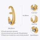 ENFASHION Piercing Cone Earrings For Women Christmas Gift Kolczyki Gold Color Stud Earings Fashion Jewelry Wholesale E221403