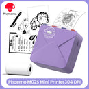 Portable Printer Phomemo M02S Thermal Mini Printer 300dpi Inkless Pocket Printer Compatible 15/25/53mm Sizes Self-Adhesive Paper