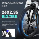 COLORWAY electric Bike for men and women, electric MTT adult, with removable Lithium battery 36V12Ah, 35-90 km range